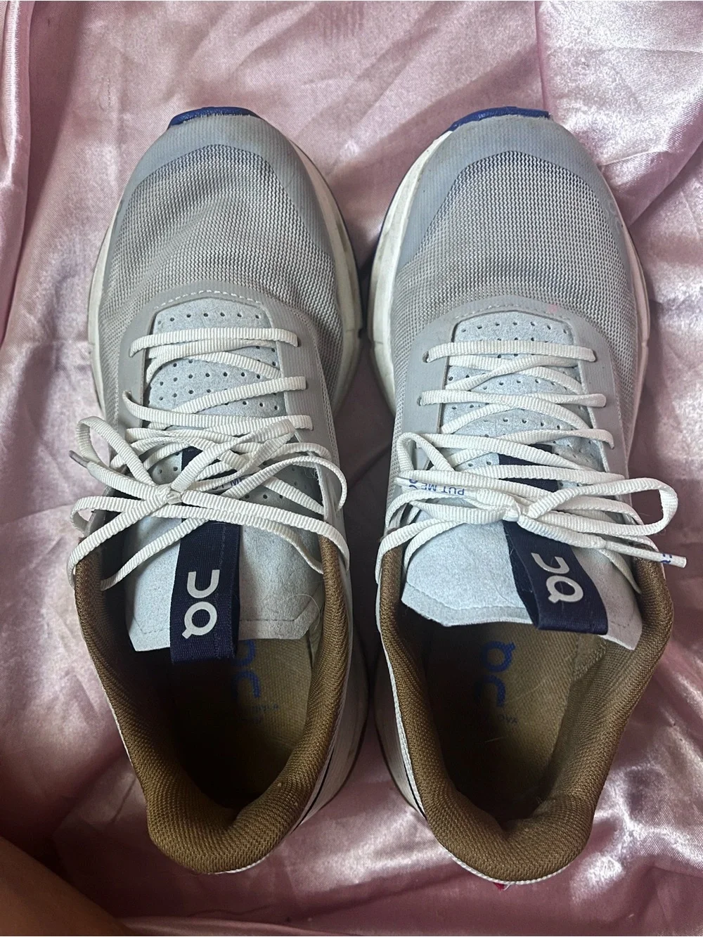ON CLOUD WOMEN CLOUDNOVA FORM 2 RUNNING ATHLETIC SNEAKERS SILVER/HEATHER SIZE 8